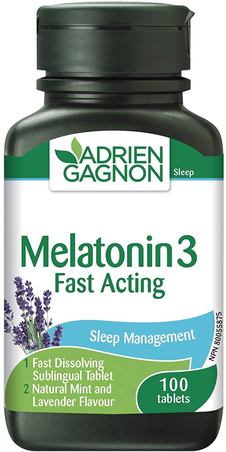 Adrien Gagnon – Sante Melatonin 3mg, 100 Tablets, Quick Release Melatonin to Sleep Well and Wake Up Refreshed, Sleep Formula Relief