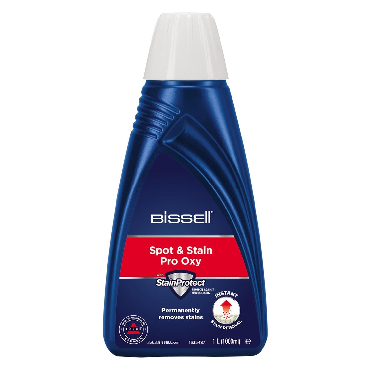 Spot & Stain Pro Oxy Cleaning Solution for BISSELL SpotClean Devices, 1L, Removes Tough Stains & odours with StainProtect®, 20383