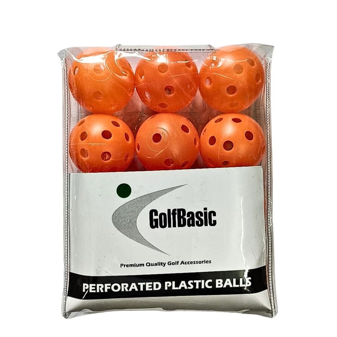 - Perforated Plastic Golf Balls for Practice (Assorted) -Pack of 24.