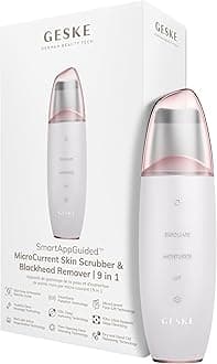 Geske Microcurrent Skin Scrubber & Blackhead Remover 9 In 1 Starlight