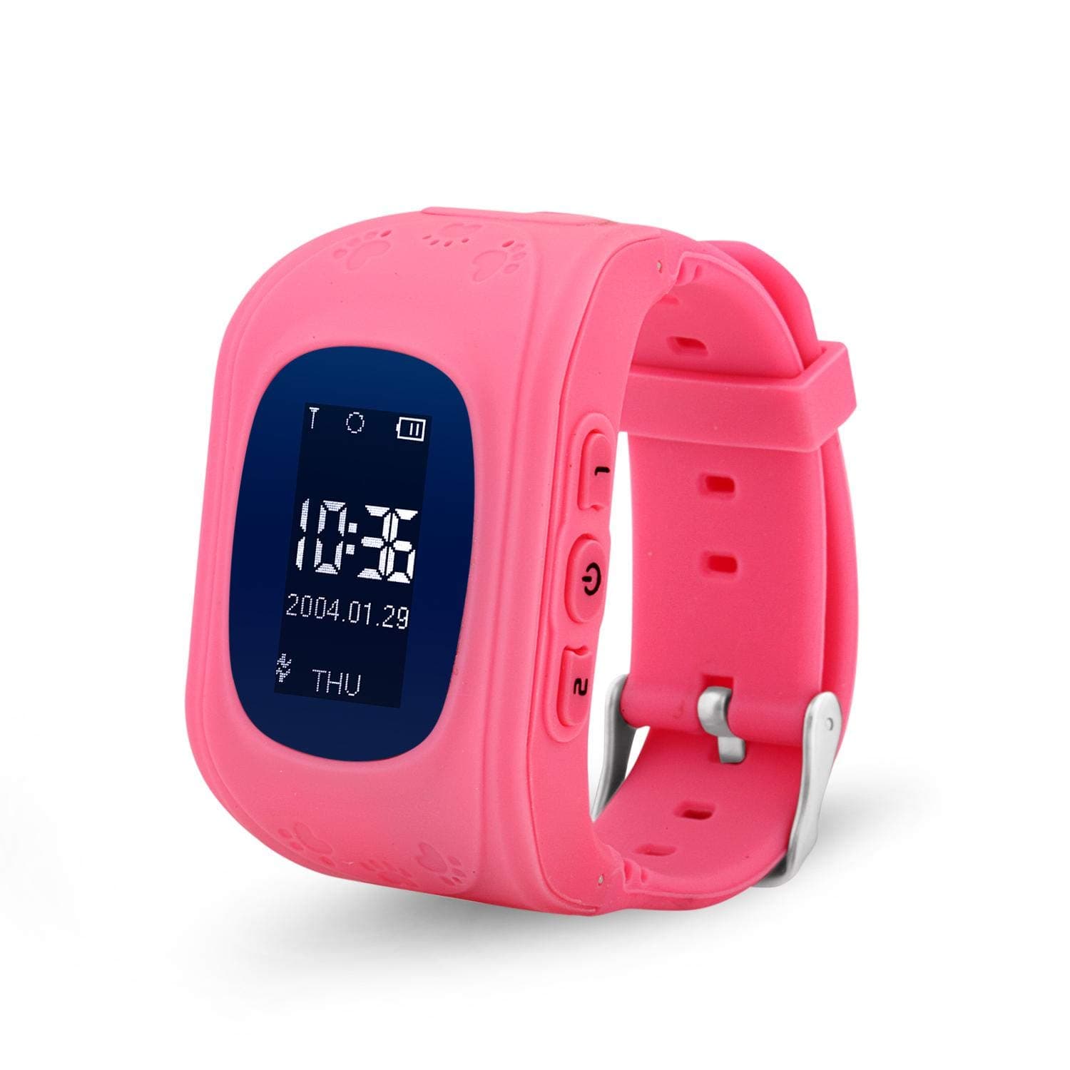 Wonlex Smart Watch Silicone Band For Android & iOS,Pink - Q50