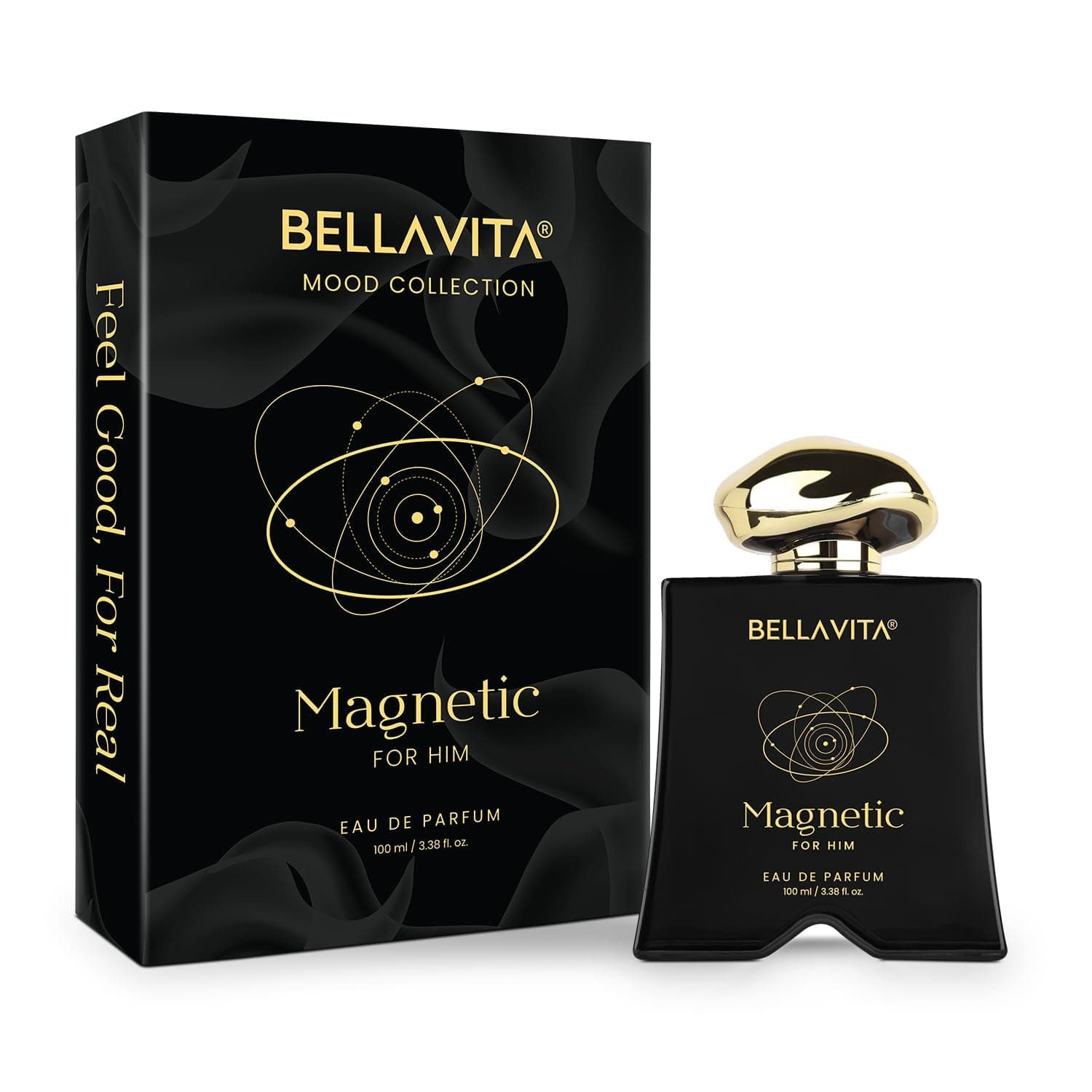 Luxury Magnetic for him Eau de Parfum | 100 ml (3.4 fl.oz.) | Perfume for Men | Oriental-Fresh, Bergamot, Jasmine, and Cedarwood Notes | Long Lasting Men's Fragrance