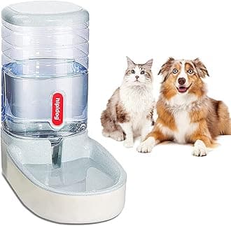Automatic Dog Cat Feeder and Water Dispenser, 3.8L Large Capacity Dog Water Dispenser Dog Food Dispenser Set for Small, Medium and Large Pets (gray, water dispenser)