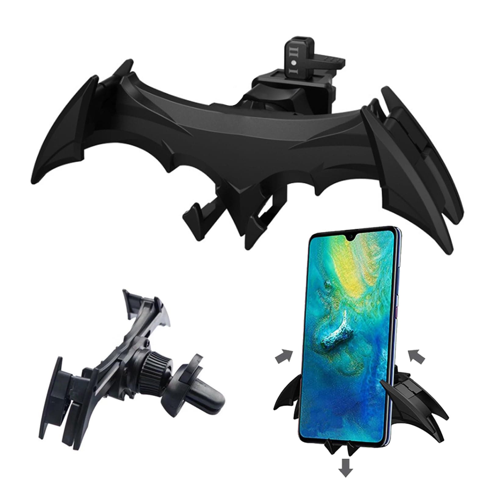 Car Vent Bat Mount Creative Bat Car Phone Holder Mount Universal Gravity Automatic Locking Hands Free