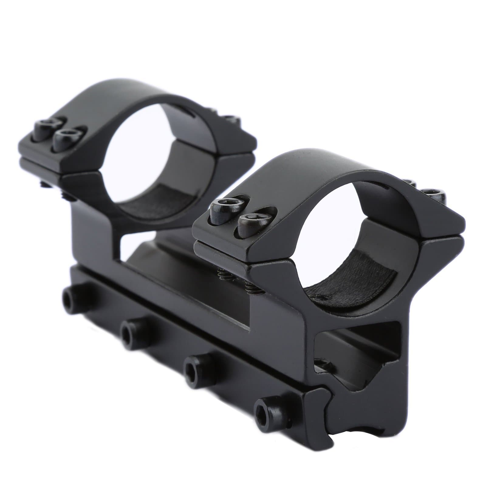 High Profile Scope Mount 1" 25.4mm Dual Scope Rifle Mount Ring 11mm Dovetail Rail