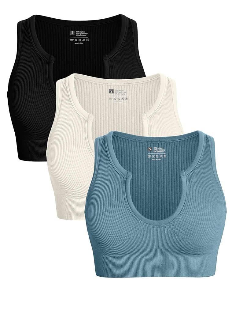 OQQWomen's Crop Top seamless