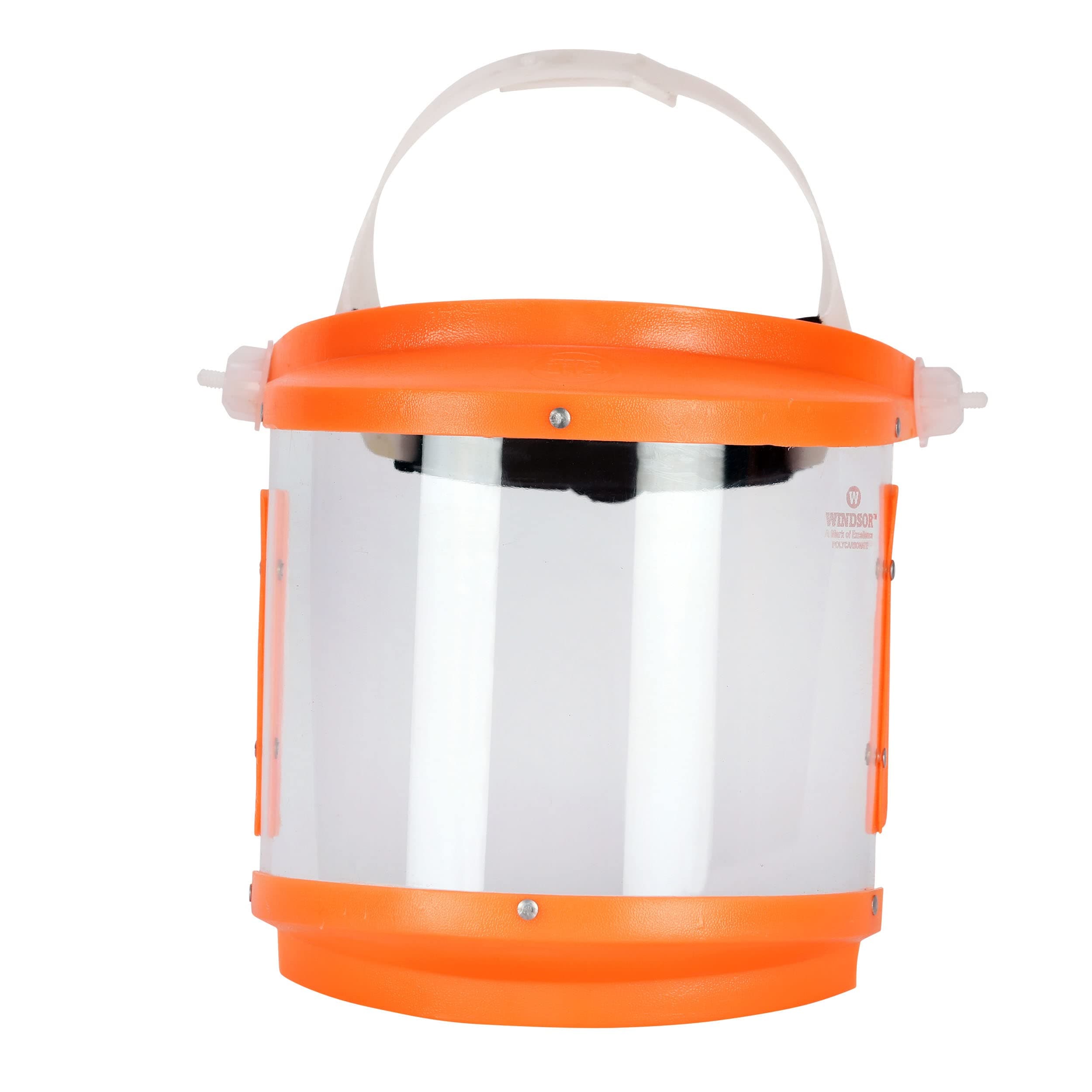 Windsor A Type Face Shield With Ratchet Set of 1 pc (6×12 inch,Orange)