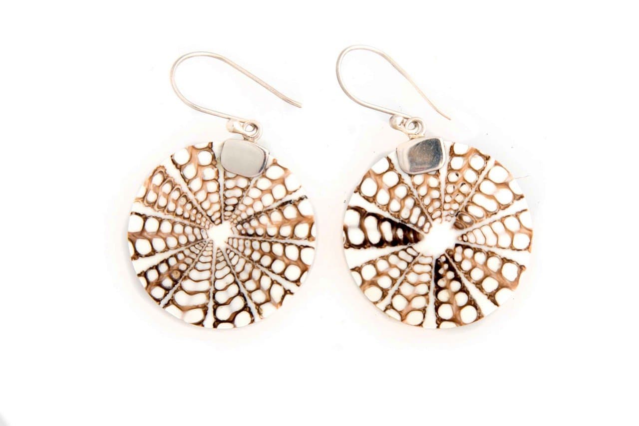 Bali Thai Imports Circle Spider Web Drop Earrings