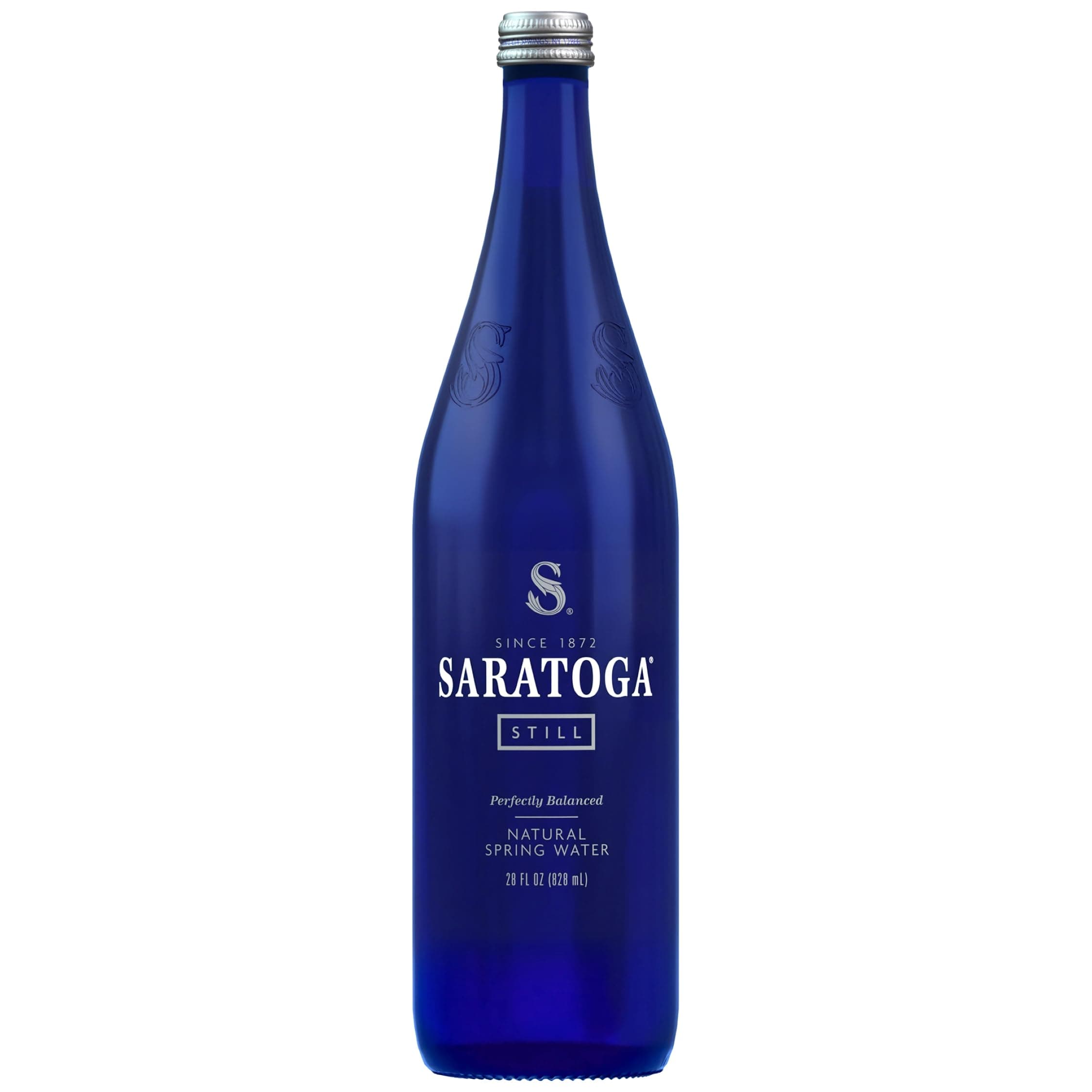 Saratoga Spring Water Bottles – Still Bottled Water - Glass Bottles - 28 Fl Oz