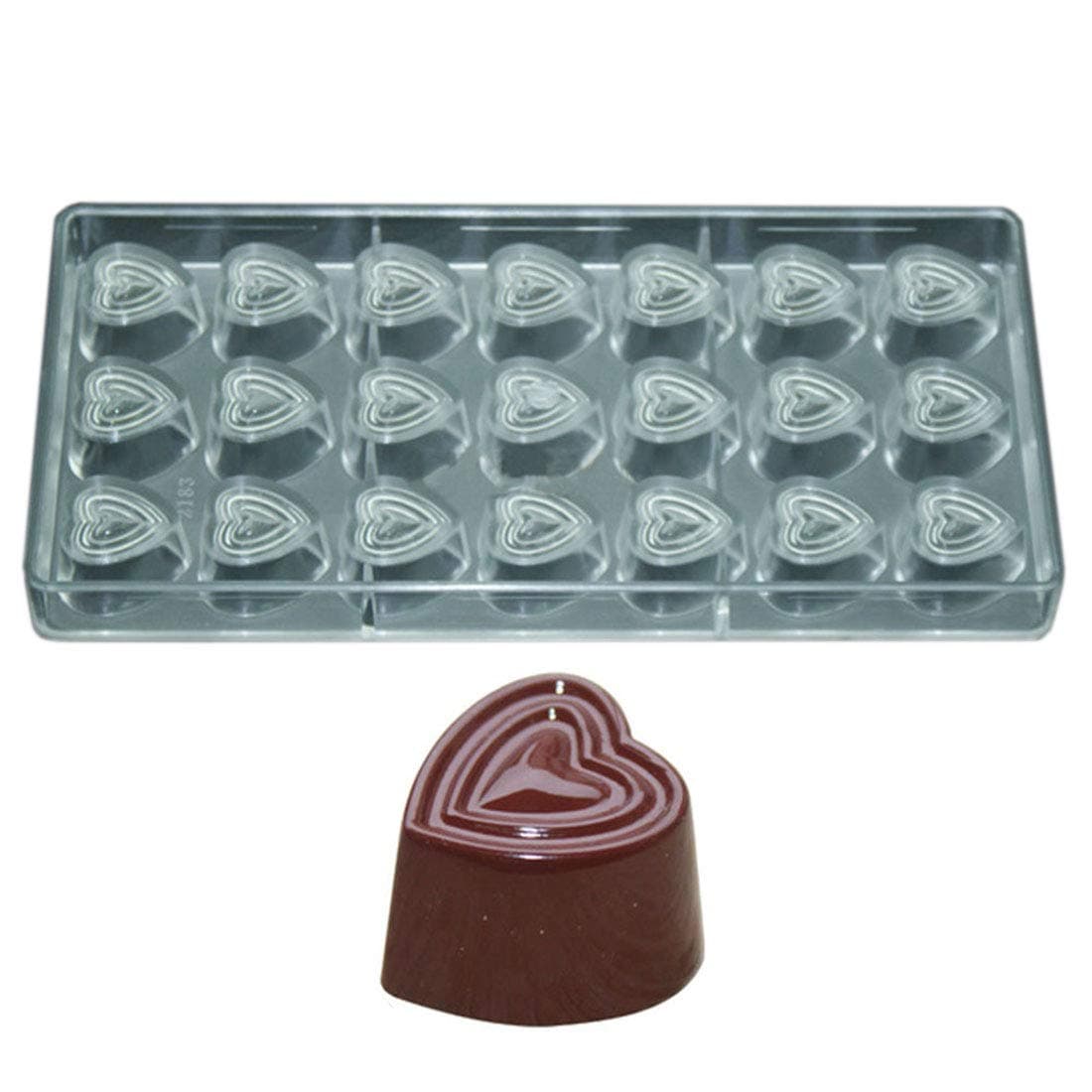 Polycarbonate Chocolate Mold DIY Handmade Chocolate Candy Mould Pastry Tools Bakeware Heart (19353)