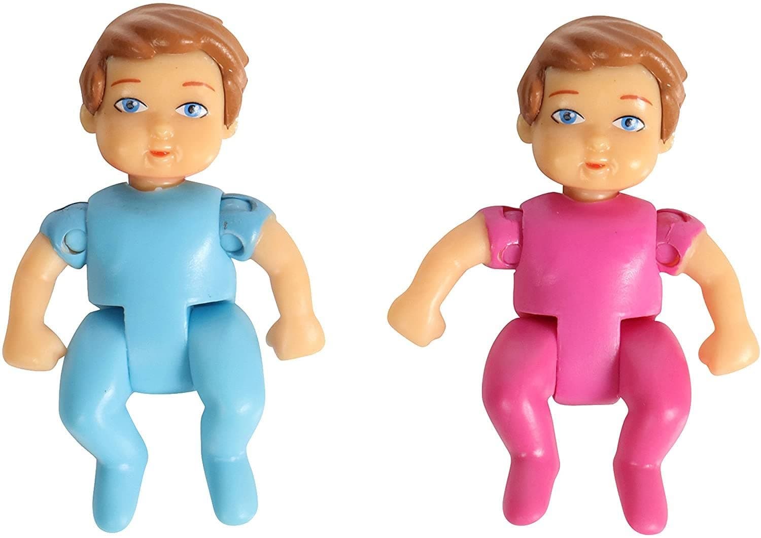 Baby Twins Dollhouse Figures