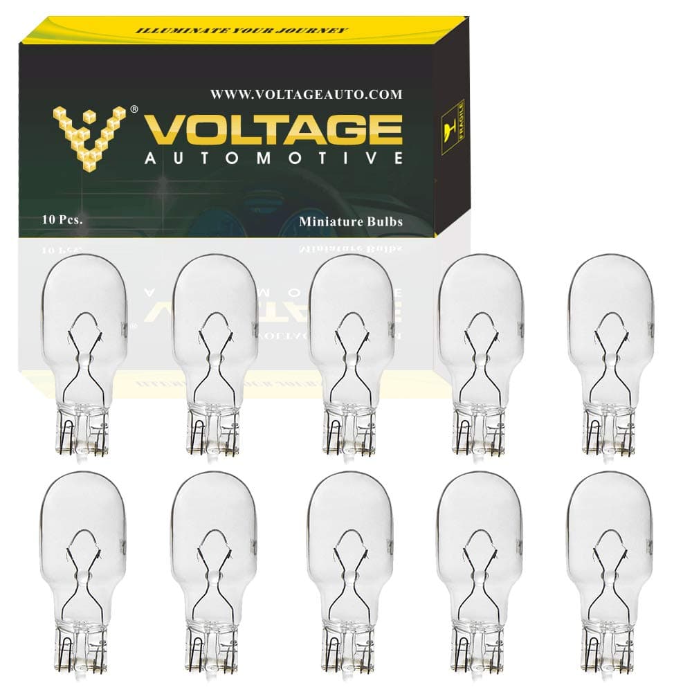 Voltage Automotive (10 Pack) 921 Bulb For License Plate Light Side Marker Automotive Interior Light Dashboard Dome Light Standard Replacement