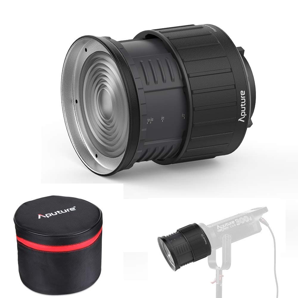 Aputure Fresnel 2X, Bowen-S Mount Light A Multi-Functional Light Shaping Tool Shape Your Light Use for Aputure Amaran 300C, Amaran 150C,LS C300 Ⅱ Amaran 200xS Spot Lens