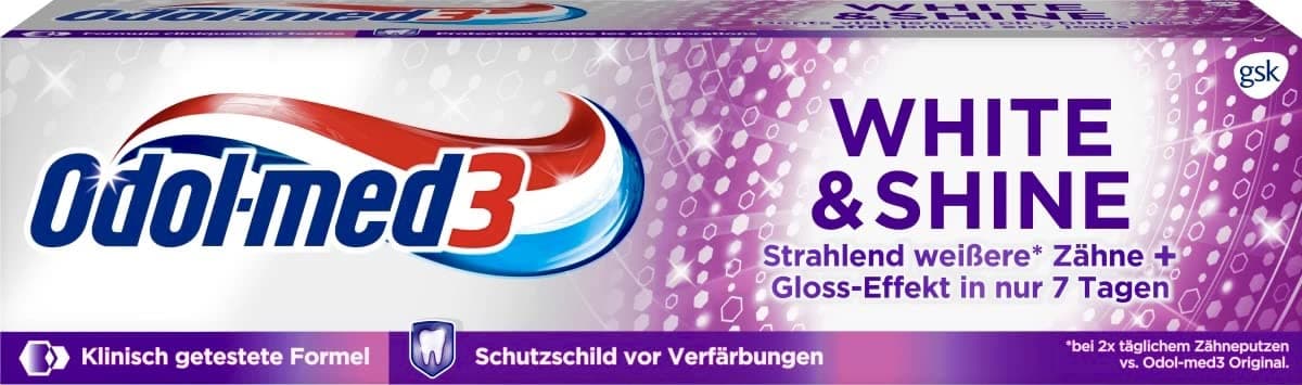 Odol-med 3Odol Med Shine & White Tooth Paste, 75 ml
