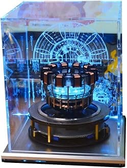 1:1 MK1 Arc Reactor, Floating Rotating LED Levitation Arc Reactor Model, Electric Arc Reactor LED Floating Arc Reactor MK1 with Holographic Shield -Gen 1