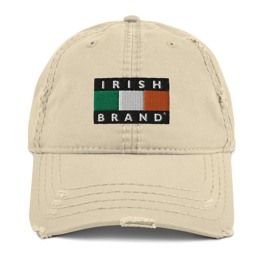 Irish Brand Original Black Distressed Dad Hat
