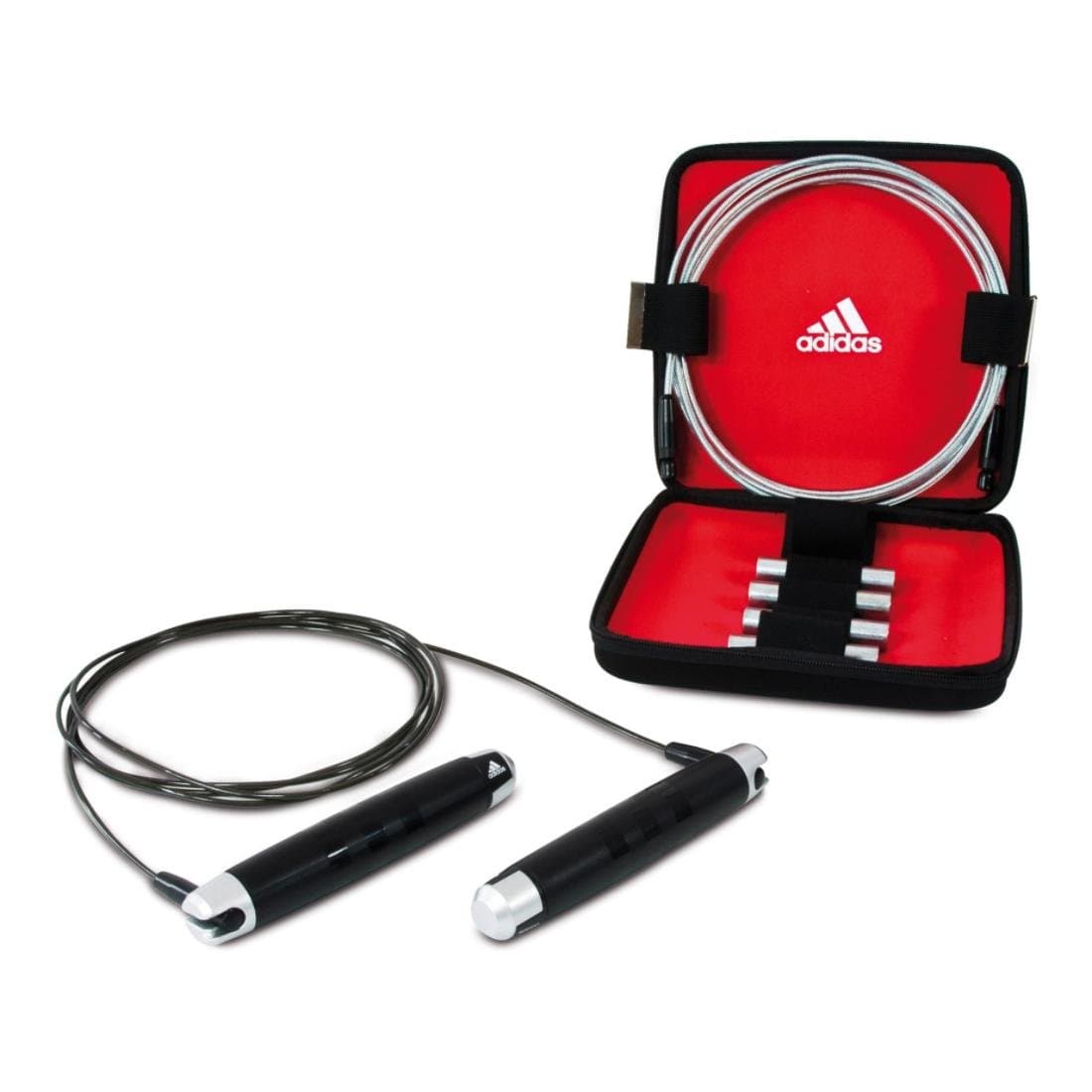 adidasSkipping Rope Set With Carrying Case - Black
