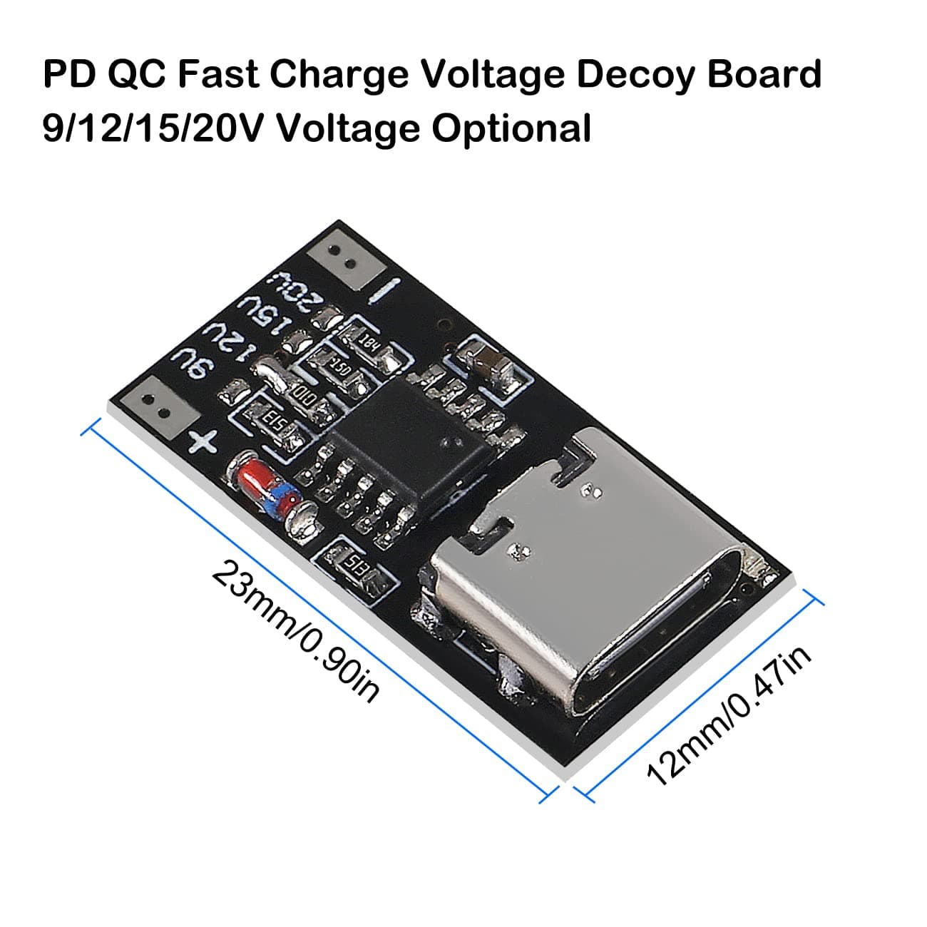 5PCS USB-C PD Trigger Board Module PD/QC Decoy Board Fast Charge USB Type-c to 12v High Speed Charger Power Delivery Boost Module