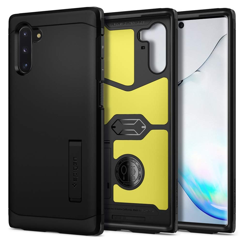 Spigen Tough Armor Back Cover Case for Samsung Galaxy Note 10 (TPU + Poly Carbonate | Black)