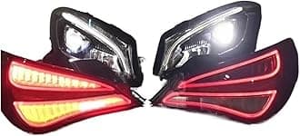 Car taillights For Mercedes for Benz W117 CLA180 CLA200 CLA260 14-18 LED Headlight Tail Light Angel eyes Hi-Lo Beam Daytime Running Turn for signal(Tail light)