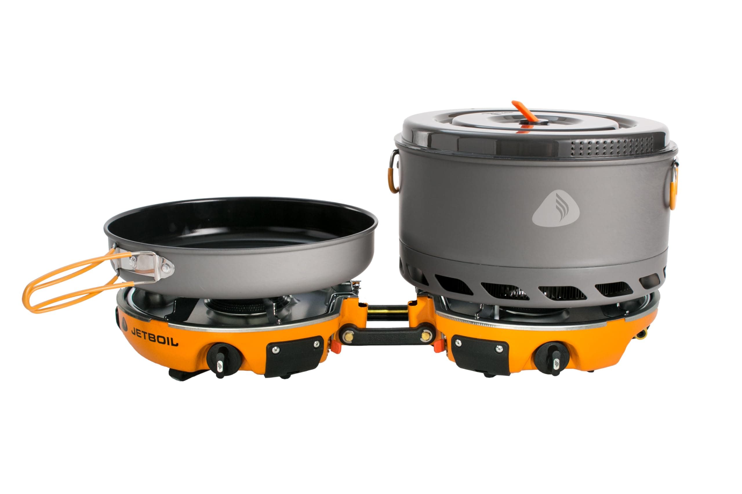 Jetboil Genesis Basecamp Backpacking and Camping Stove Cooking System with Camping Cookware