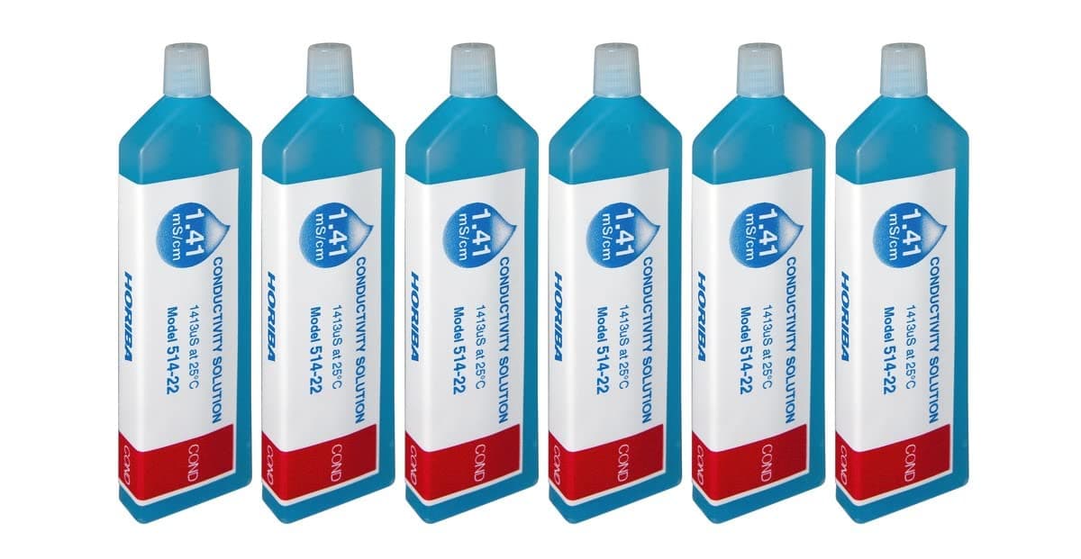 514-22 Standard Solution Conductivity 1.41 mS/cm for LAQUAtwin EC Series (Bottle of 6)