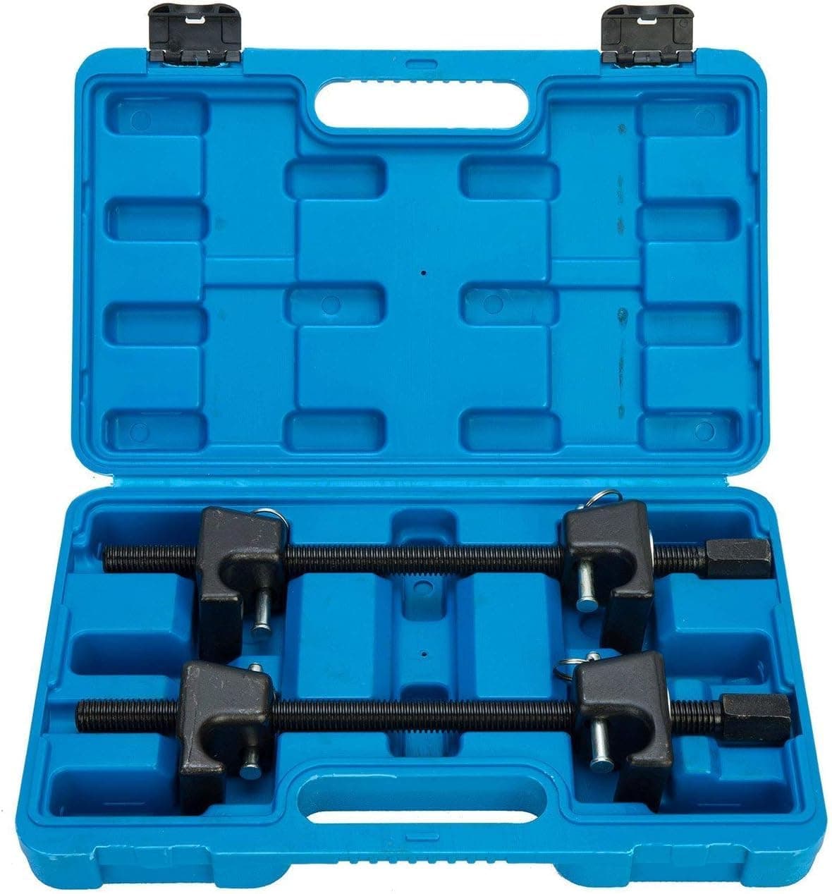 2pc Coil Spring Compressor For MacPherson Struts Shock Absorber Car Garage Tool (Blue)