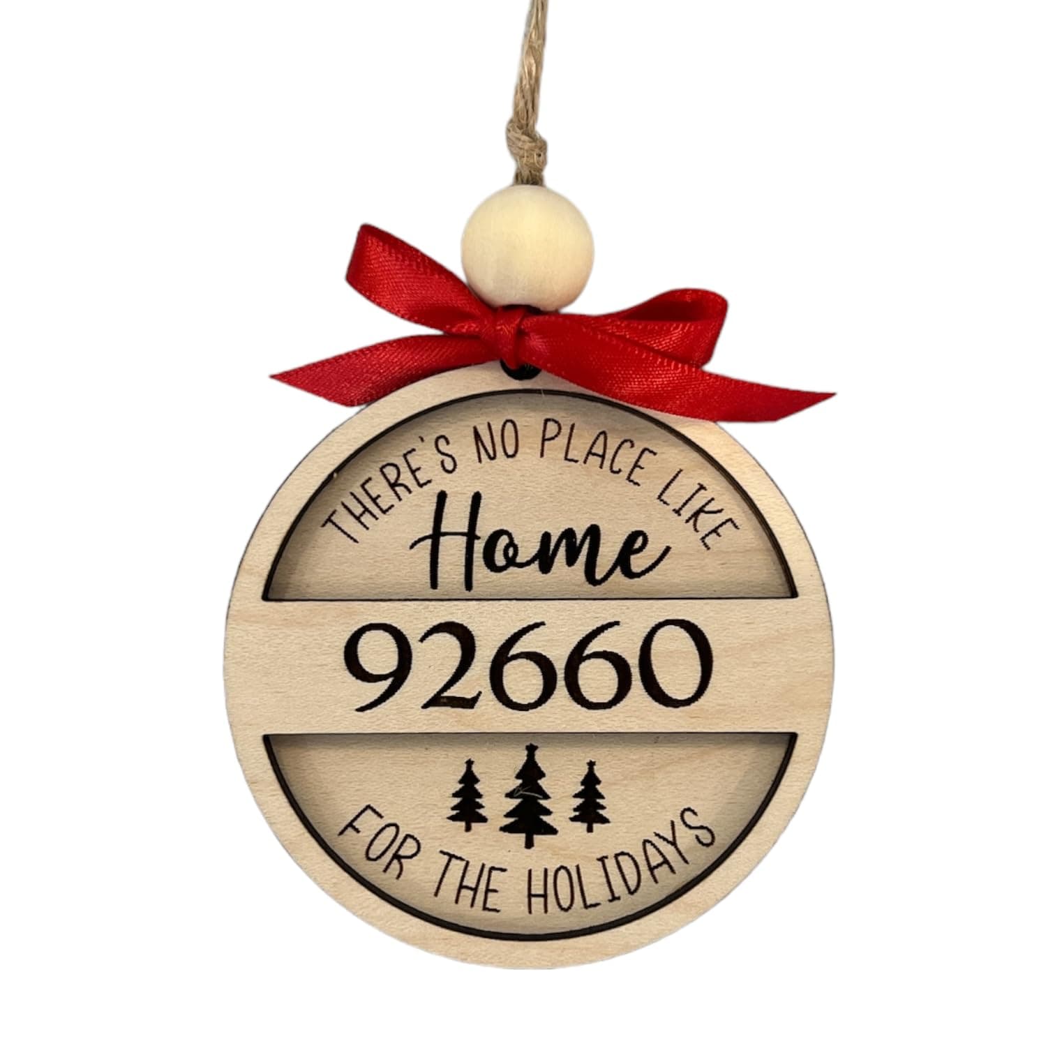 Zip Code Wood Ornament From Made By R And R