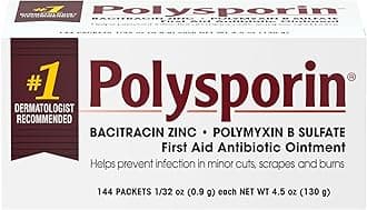 Johnson & Johnson 84247 First Aid Polysporin Ointment, Pack of 144