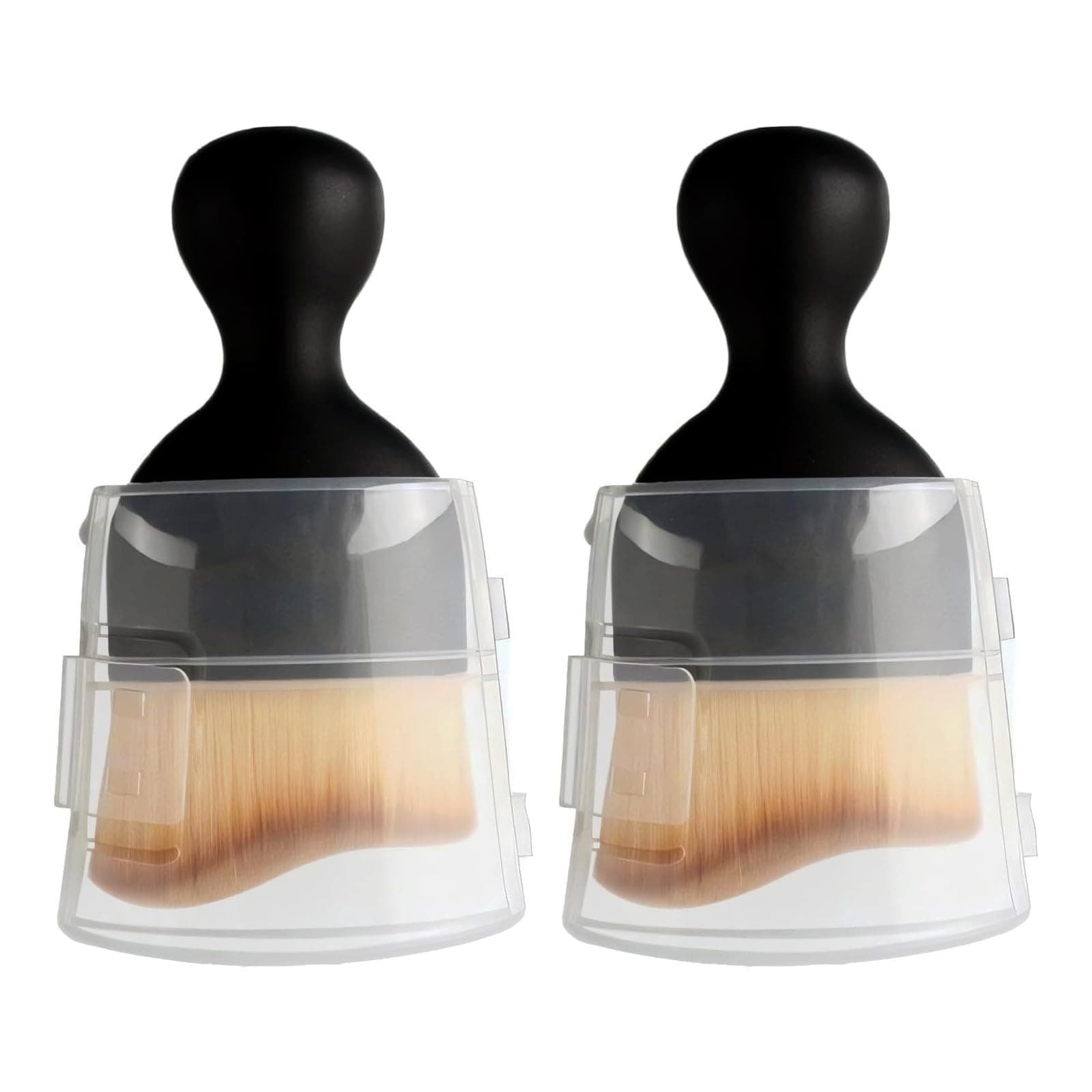 Car Interior Cleaning Brush Set 2PCS, Soft Bristle Car Detailing Brush with Protective Cover, Dashboard Air Vent Cleaner, Scratch-Free for Screen, Keyboard, Laptop & Electronics