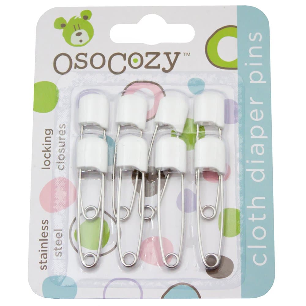 OsoCozy Cloth Diapr Pins - 8 Packs