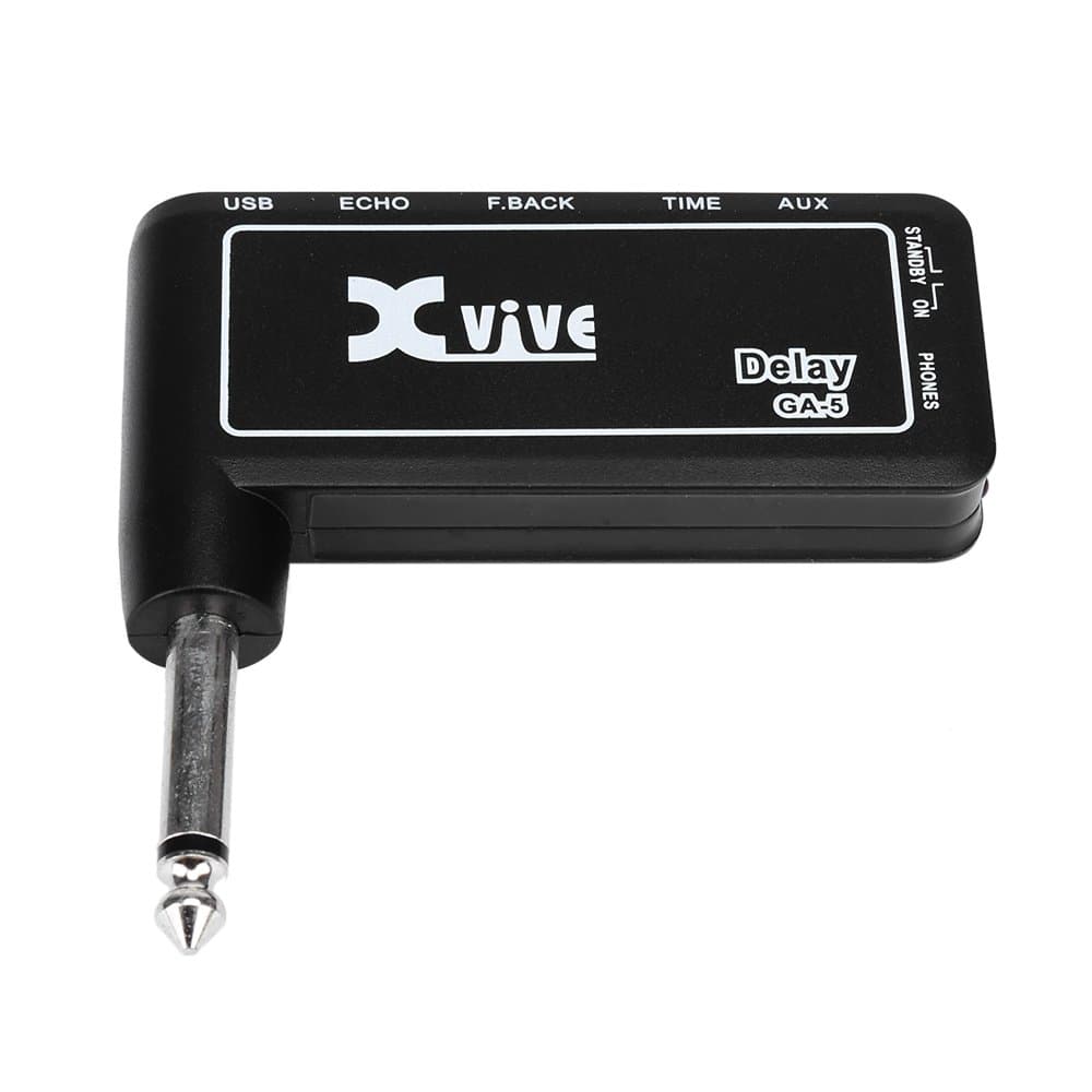 Xvive Guitar Headphone Delay Amplug Guitar Amplifier Mini Amp USB Charge GA-5