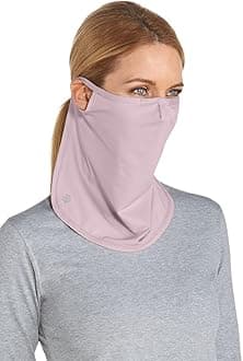 UV Face Shield - UPF 50+ Sun Protection - Crestone in Dusty Mauve
