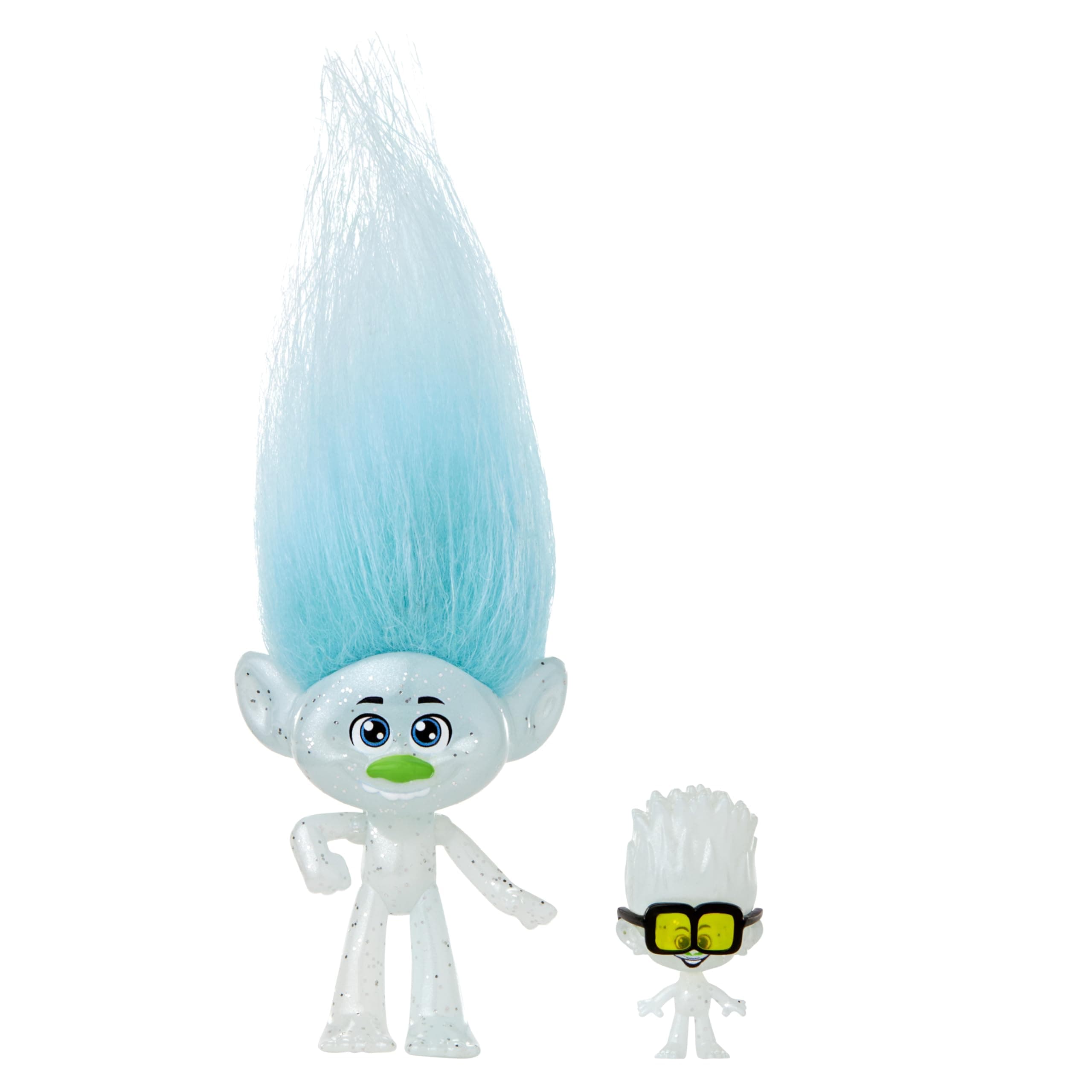 Mattel Trolls Band Together Guy Diamond Small Doll with Removable Outfit, Plush Hair & Tiny Diamond Figure, HNF09