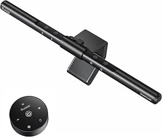 Wireless Monitor Light bar with Remote & Touch Control, 40cm PC Curved Computer Monitor Lamp Auto Stepless Dimming and Color Temperature, Eye Protect Desktop PC Screen Anti-Blue Light Bar