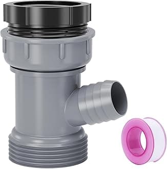 Dishwasher Drain Hose Adapter: Y-Shaped Kitchen Sink Strainer Connector with Male and Female Threaded Waste Outlet for Easy Plumbing Integration