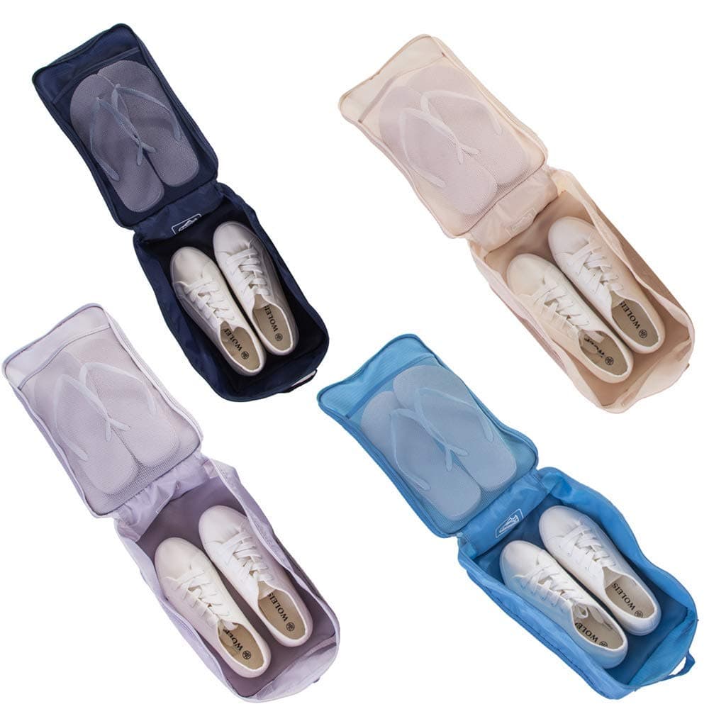 JJ POWERFoldable Waterproof Shoe Bags (Multicolor)