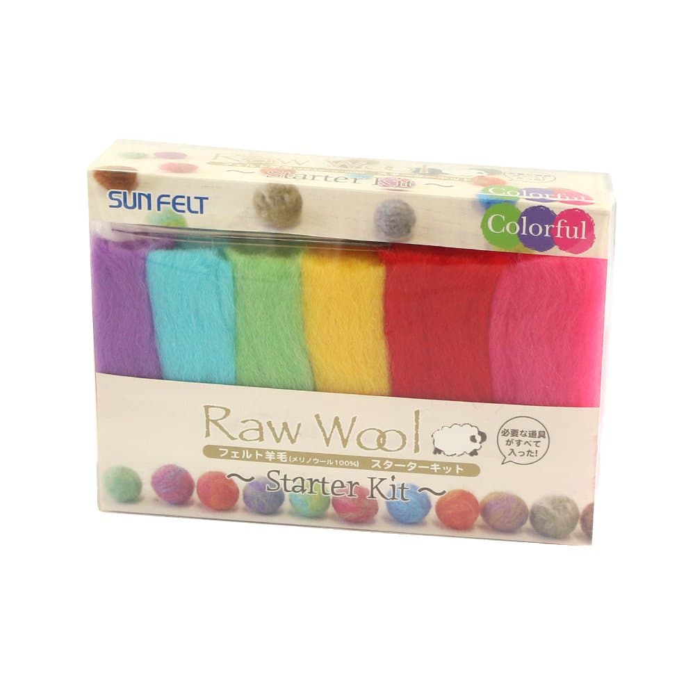 Sun felt wool felt Starter Kit / colorful (japan import)