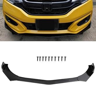 AUTO MT Universal JDM 3-pcs Front Bumper Splitter Car Front Lip Chin Bumper Body Kit Front Bumper Lip Splitter Drift AUTO Racing JDM Splitter Bumper Spoiler