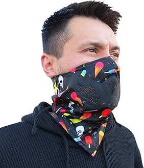 Half Face Mask for Cold Winter Weather. Use This Half Balaclava for Snowboarding, Ski, Motorcycle. (Many Colors)
