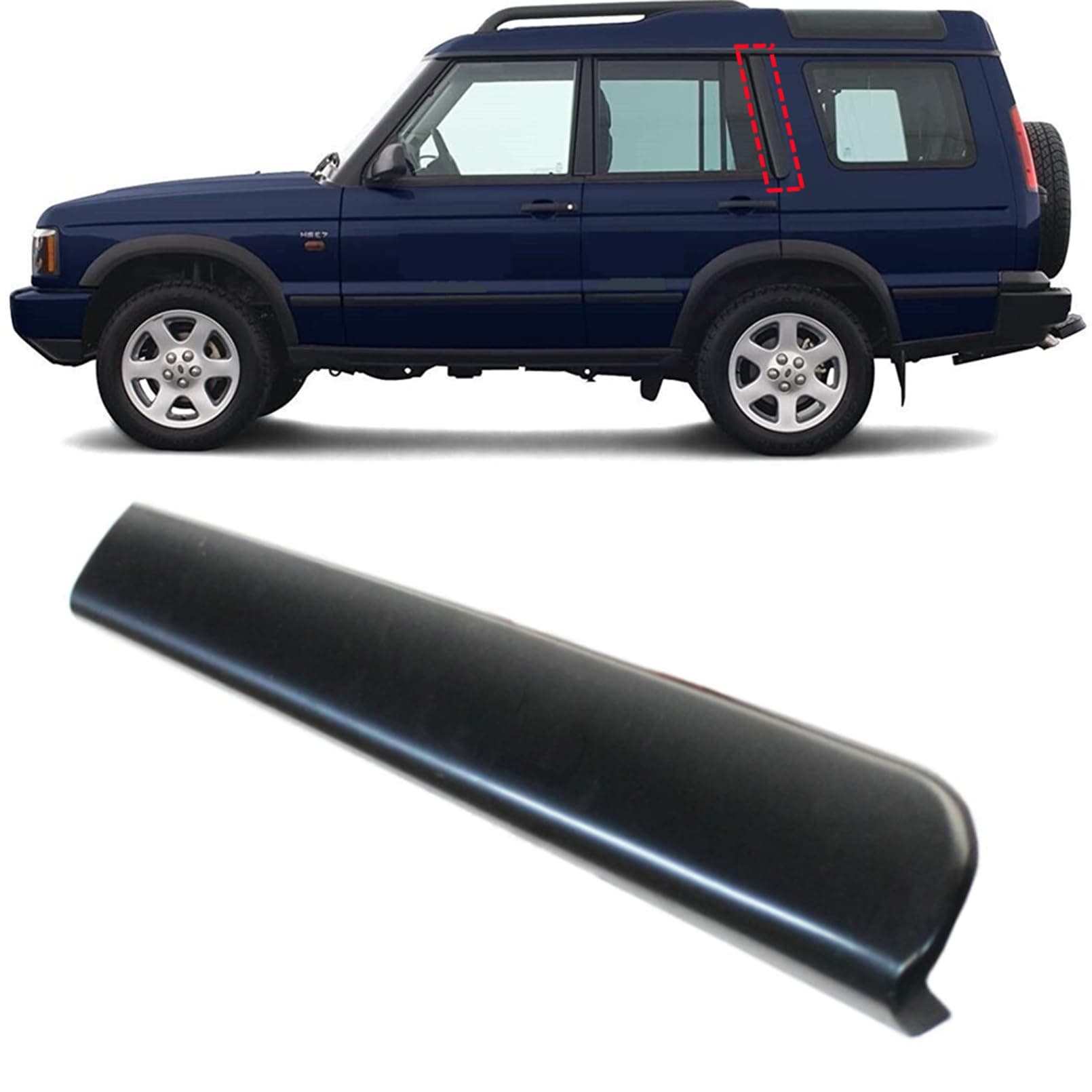 Rear Left C Pillar Door Trim Molding Post Finisher Replacement for Land Rover Discovery 2 MK2 1999-2004 Accessories (Driver Side)