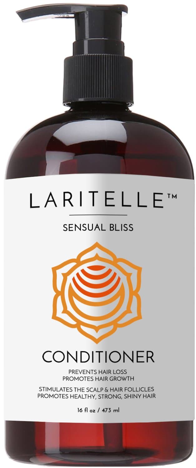 Laritelle Organic Conditioner Sensual Bliss – 16 oz – Deep Hydration & Anti‑Thinning, Organic Argan • Babassu • Apricot Kernel Oils & Keratin Protein – Color‑Safe, Cruelty‑Free
