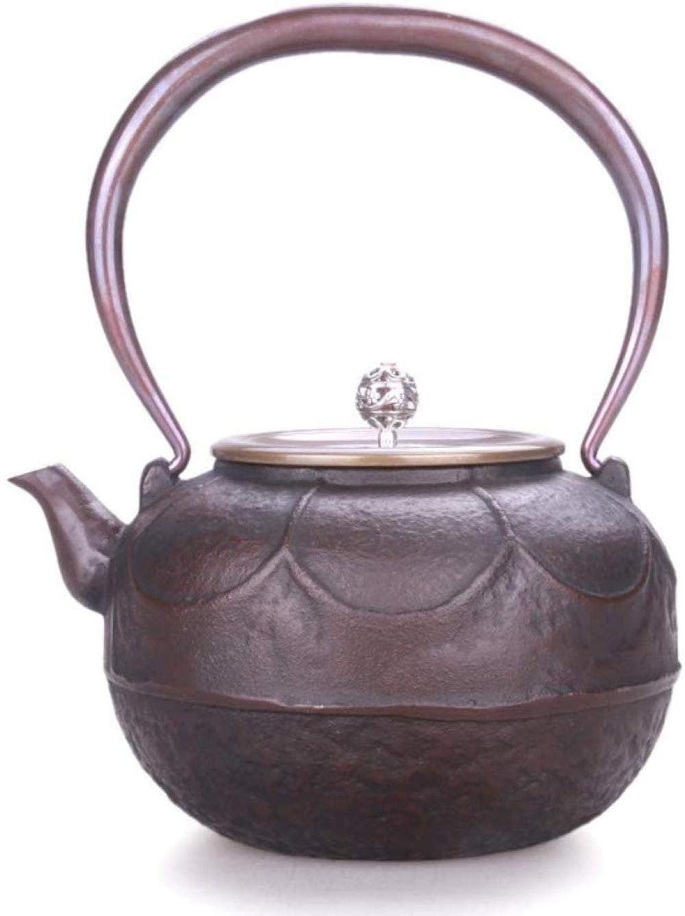ZD-DZ Tea Sets Cast Iron Iron Cast Iron Pot Handmade Kettle Southern Iron Iron Bottle ese Tea Set Shenghe Double Copper Cover Copper Put Iron Pot 1 1L