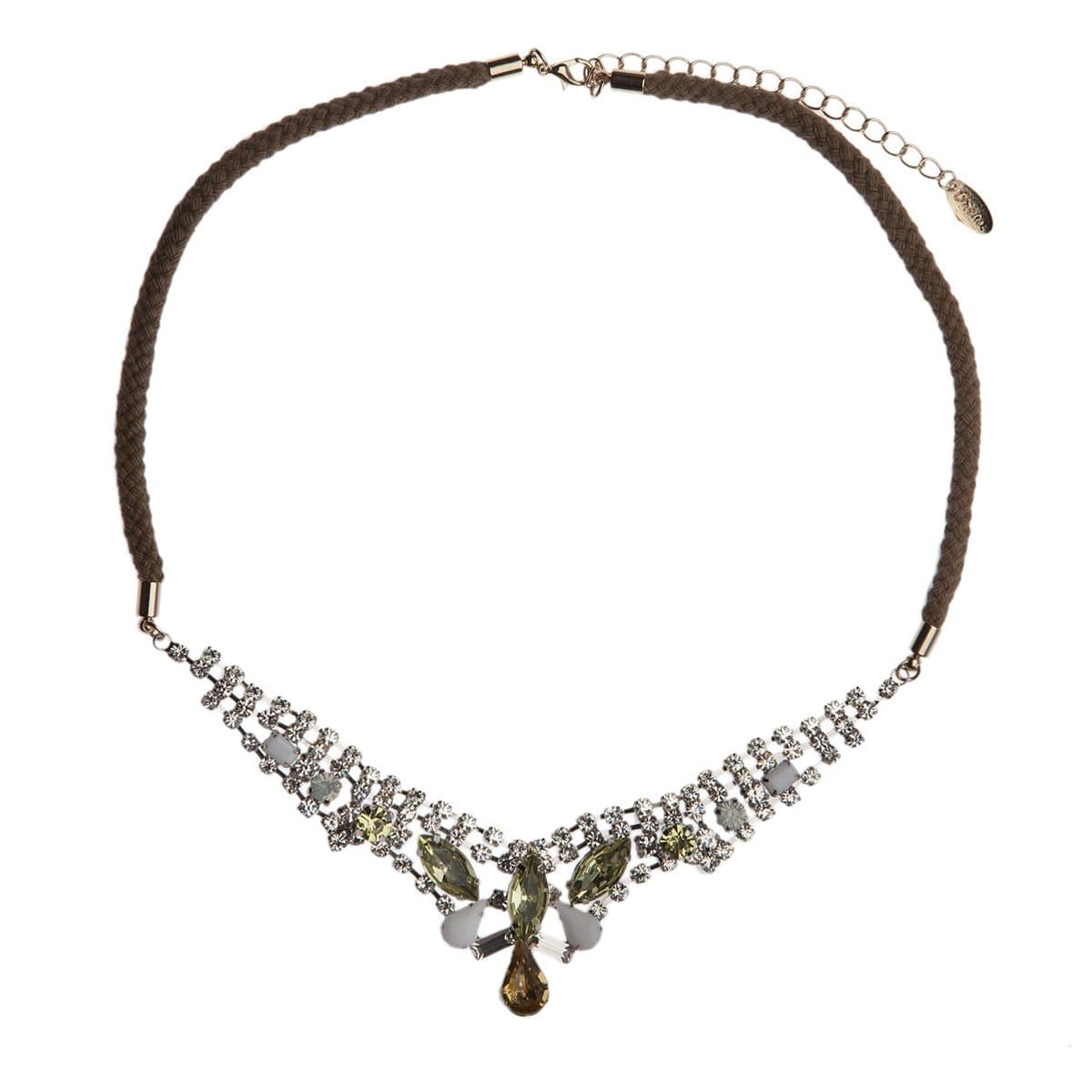 Placard & Diamante Collar