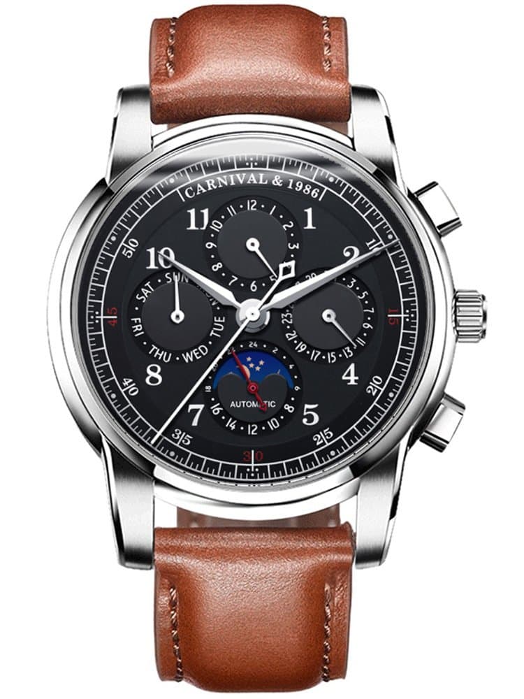 Carnival Men's Complications Automatic Mechanical Watch
