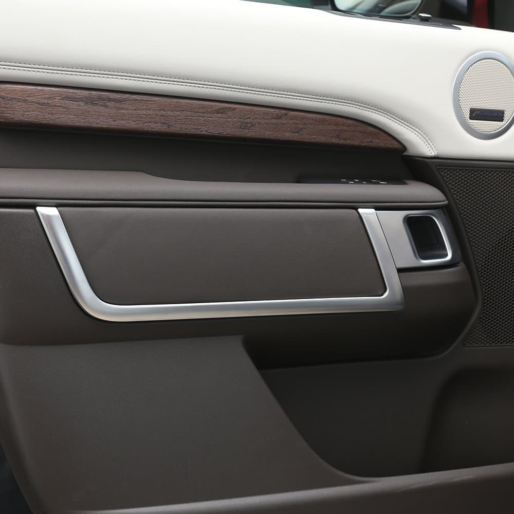 For Discovery 5 2017 2018 2019 LR5 L462 ABS Matte Chrome Interior Door Decoration Strips Accessories