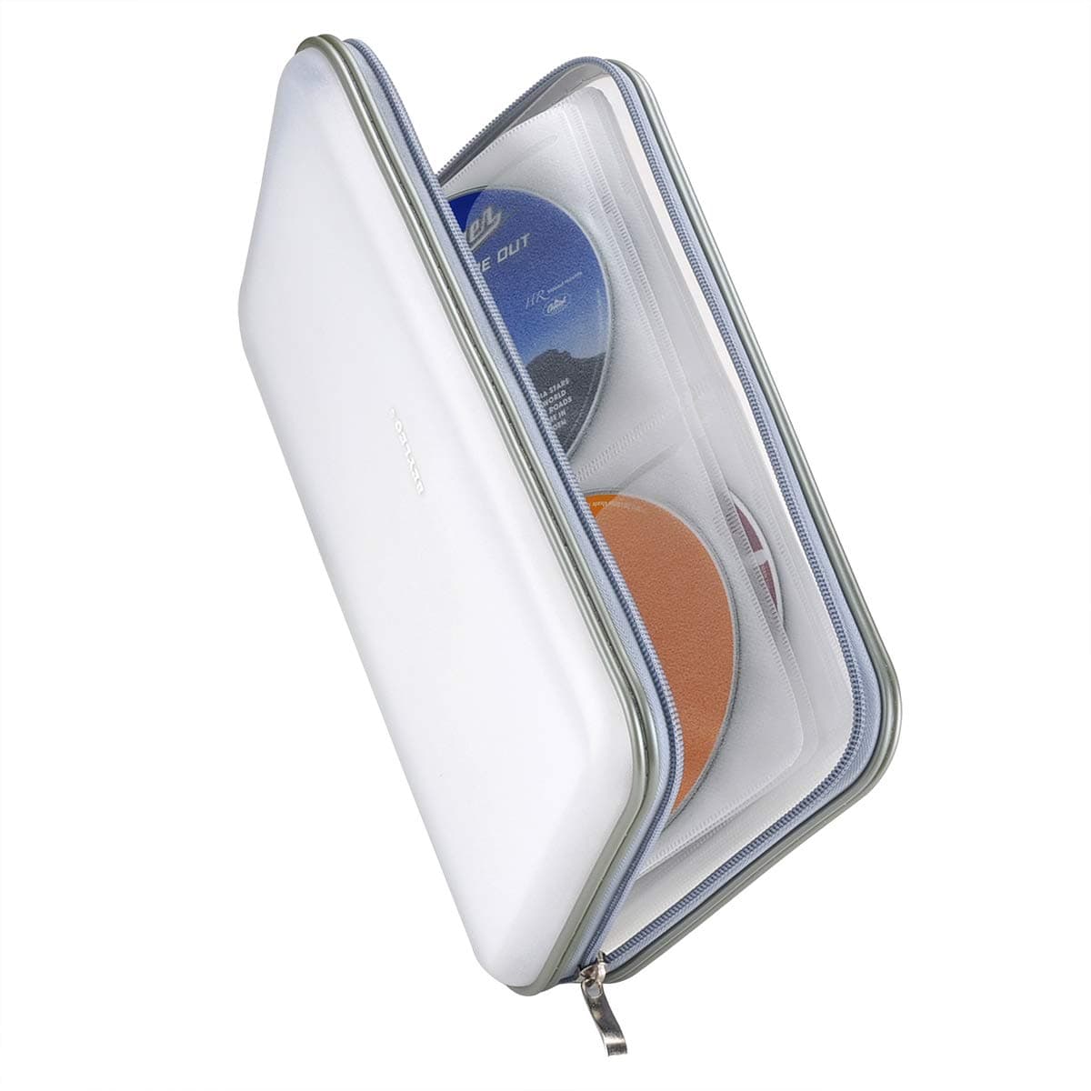 72 Capacity Heavy Duty CD DVD Blu-ray Media Case Storage Holder Organizer Wallet(Clear)