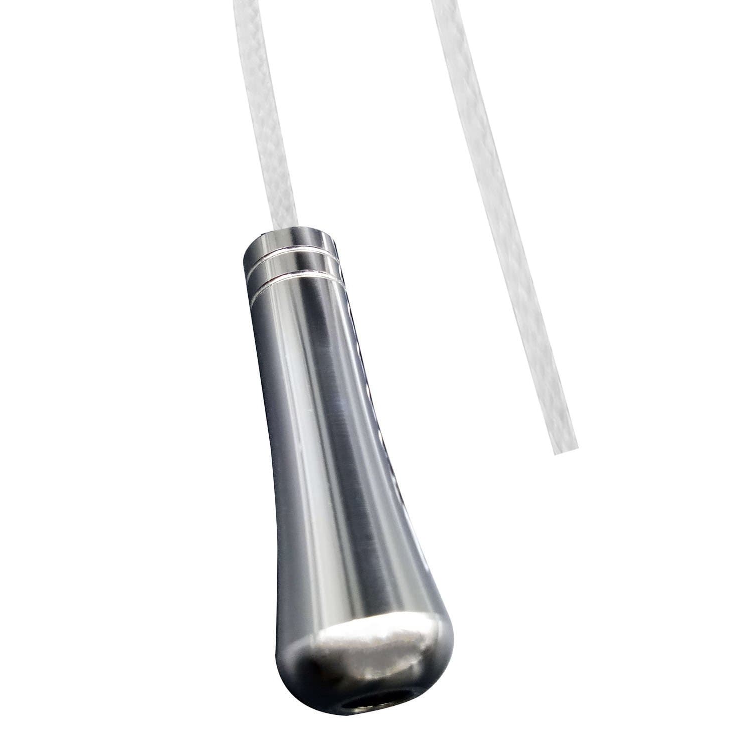 LumenTY Teardrop Light Pull Cord – 150cm Brass Plated for Bathroom Light Pull Blinds and Ceiling Fans - Chrome