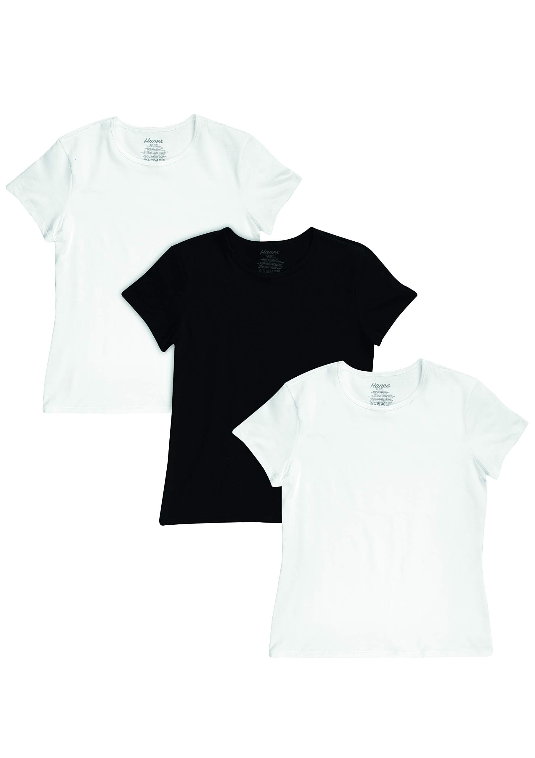 Hanes Women's Crewneck Tee 3-Pack