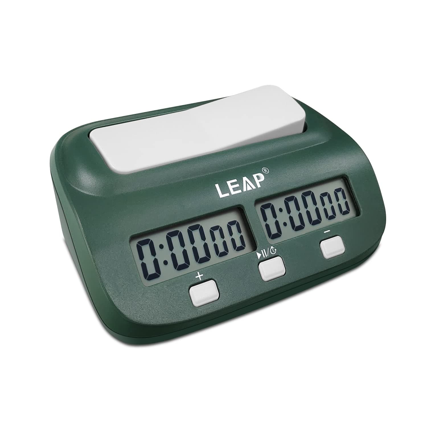 Digital Chess Clock Timer with Bonus and Delayed Time Features Chess Timer for Chess Game I-GO and Chinese Chess (Blackish Green )